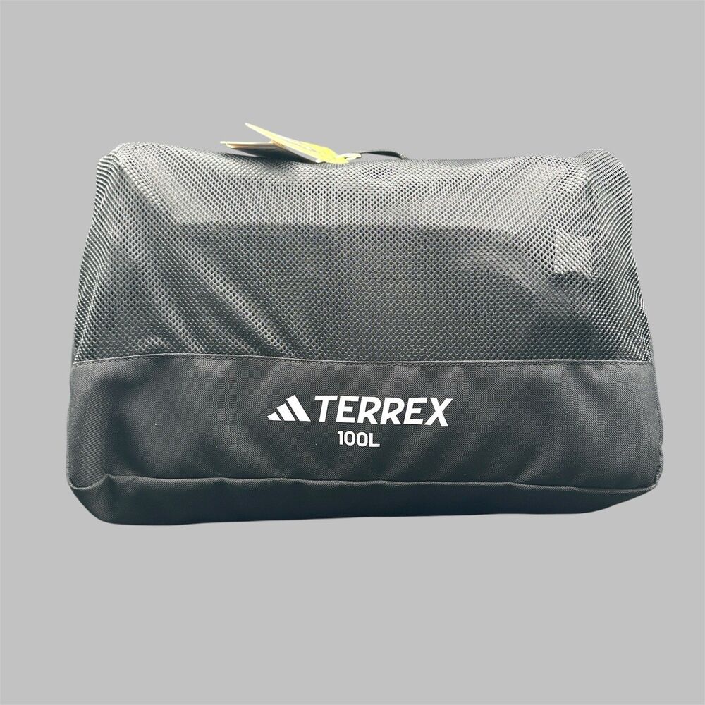 Adidas Terrex RAIN.RDY Expedition Duffel Bag Medium 100L IC5652 Black NWT